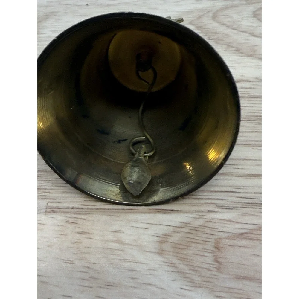 Vintage Brass Bell With Pineapple Top Made In India ‎ #14